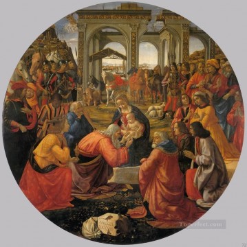 Adoración de los Magos 1487 Florencia renacentista Domenico Ghirlandaio Pinturas al óleo